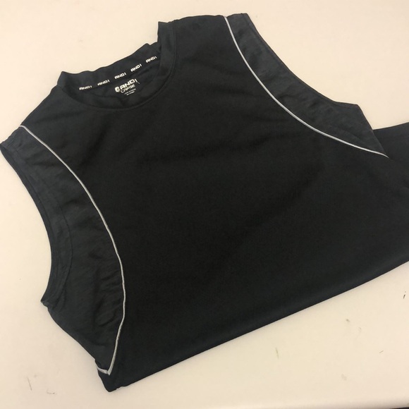 And1 Shirts And Mens Large Black Sleeveless Workout Tank Shirt